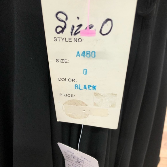 Allure Formal Short Dress Black with multicolored stones size 0 - Picture 7 of 8